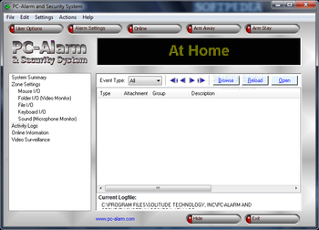 PC-Alarm and Security System screenshot 6