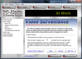 PC-Alarm and Security System screenshot 7