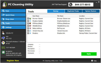 PC Cleaning Utility screenshot 2