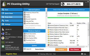 PC Cleaning Utility screenshot 3