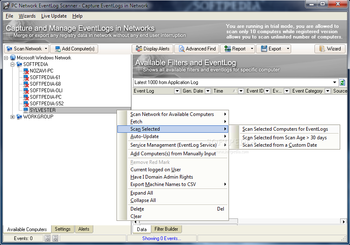 PC Network EventLog Scanner screenshot