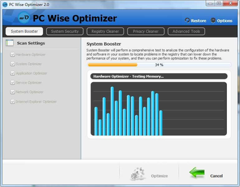 PC Wise Optimizer screenshot