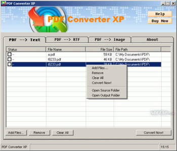 PDF Converter XP screenshot 2