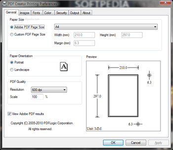 PDF Creator for Windows 7 screenshot
