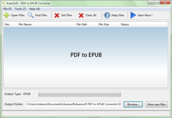 PDF To EPUB Converter screenshot