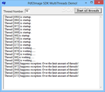 PDF to Image SDK/COM Server License screenshot 2