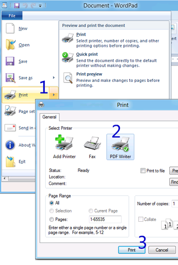 PDF Writer for Windows 10 screenshot