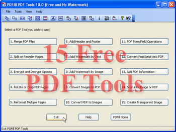 PDFill Free PDF Tools screenshot