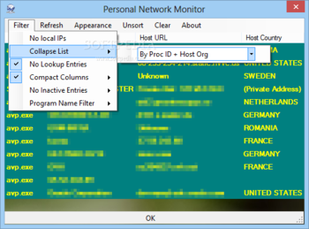 Personal Network Monitor (PNetMon) screenshot 2