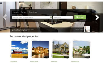 PG Real Estate Agency Site screenshot