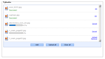 PHP AJAX File Uploader screenshot