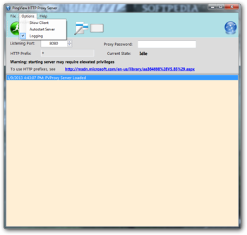 PingView HTTP Proxy Server screenshot 2