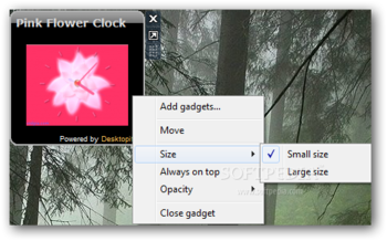 Pink Flower Clock screenshot 2