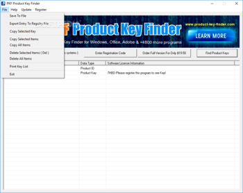 PKF Product Key Finder screenshot 2