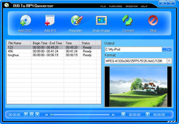Pop DVD To MP4 Converter screenshot