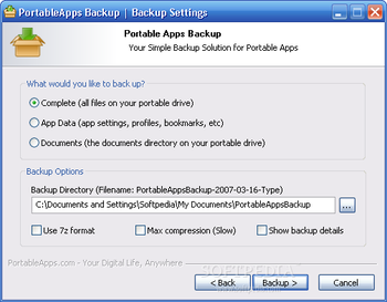 Portable Apps Backup screenshot