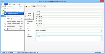 Portable Custom Addressbook screenshot 3
