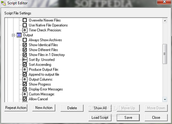 Portable Folder Synchronize Script Editor screenshot 2