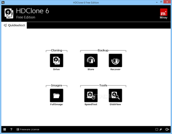 Portable HDClone Free Edition screenshot