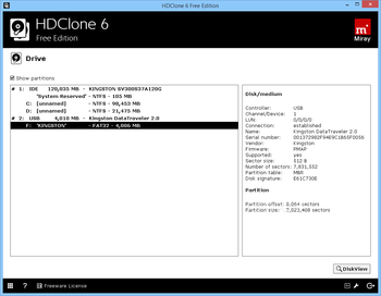 Portable HDClone Free Edition screenshot 8
