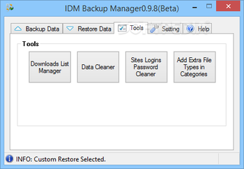 Portable IDM Backup Manager screenshot 3
