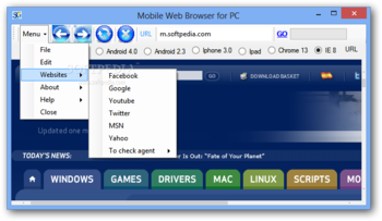 Portable Mobile Web Browser for PC screenshot 2