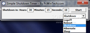 Portable Simple Shutdown Timer screenshot