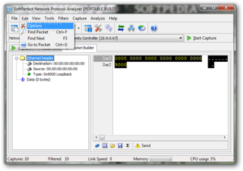 Portable SoftPerfect Network Protocol Analyzer screenshot 3