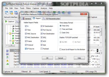 Portable SoftPerfect Network Protocol Analyzer screenshot 9