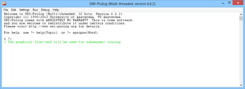 Portable SWI-Prolog screenshot