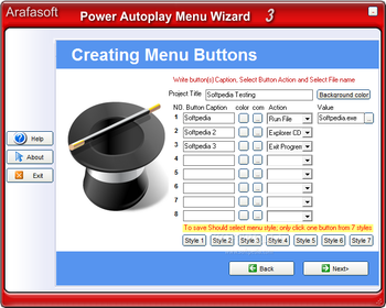 Power AutoPlay Menu Wizard screenshot 4