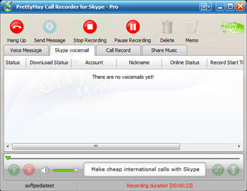 PrettyMay Call Recorder for Skype Pro screenshot 2