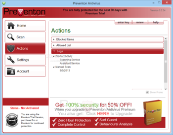 Preventon Antivirus Premium screenshot 3
