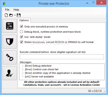 Private exe Protector screenshot 2
