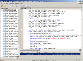 Procedure Editor screenshot 2