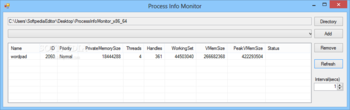 Process Info Monitor screenshot
