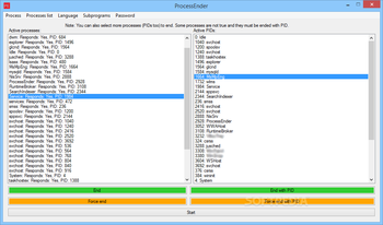 ProcessEnder screenshot