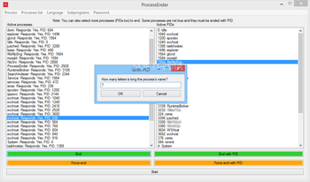 ProcessEnder screenshot 2