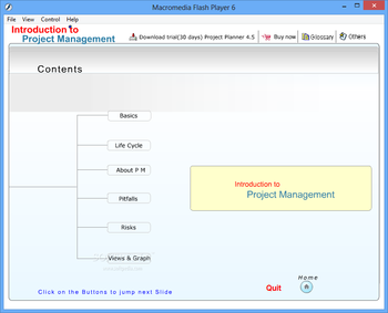 Project Management Tutor screenshot