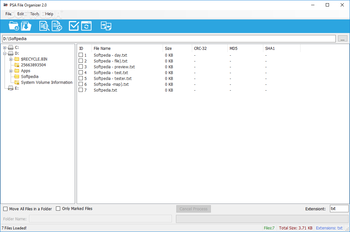 PSA File Organizer screenshot