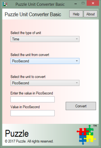 Puzzle Unit Converter Basic screenshot