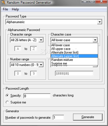 Q Random Password Generator screenshot 2