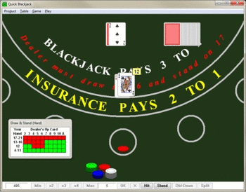 Quick Blackjack screenshot