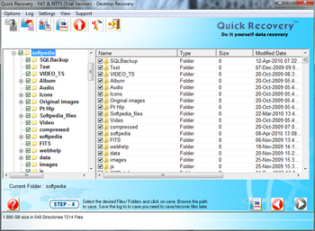 Quick Recovery for FAT and NTFS screenshot 3