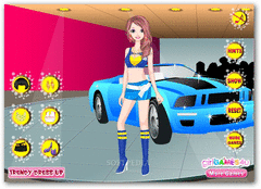 Racer Girl Dressup screenshot 2