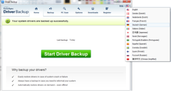 RadarSync DriverBackup 2012 screenshot 2