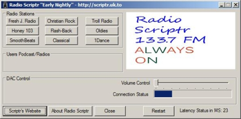 Radio Scriptr screenshot