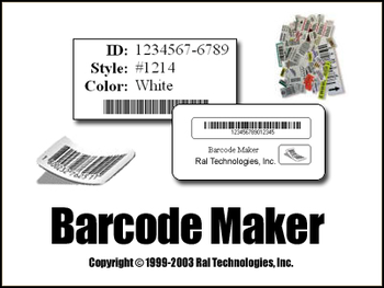 Raltech Barcode Maker screenshot