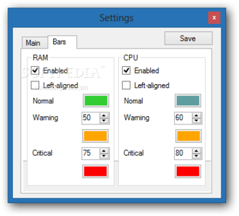 RAM CPU Taskbar screenshot 2