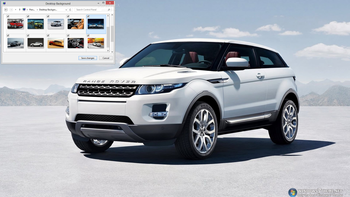 Range Rover Evoque Windows 7 Theme screenshot